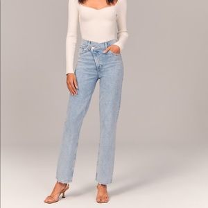 curve love 90s ultra high rise straight jeans
